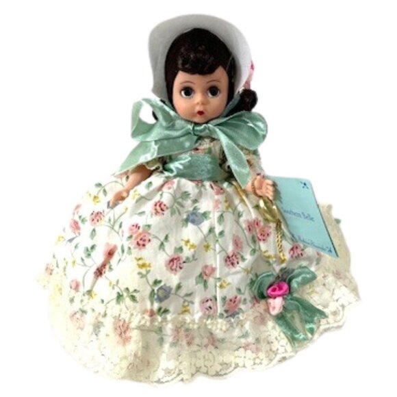 Rare Madame Alexander restrung 8" Southern Belle with stand